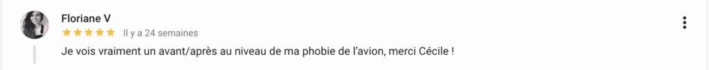 Peur de l'avion thérapie en ligne vision téléconsultation