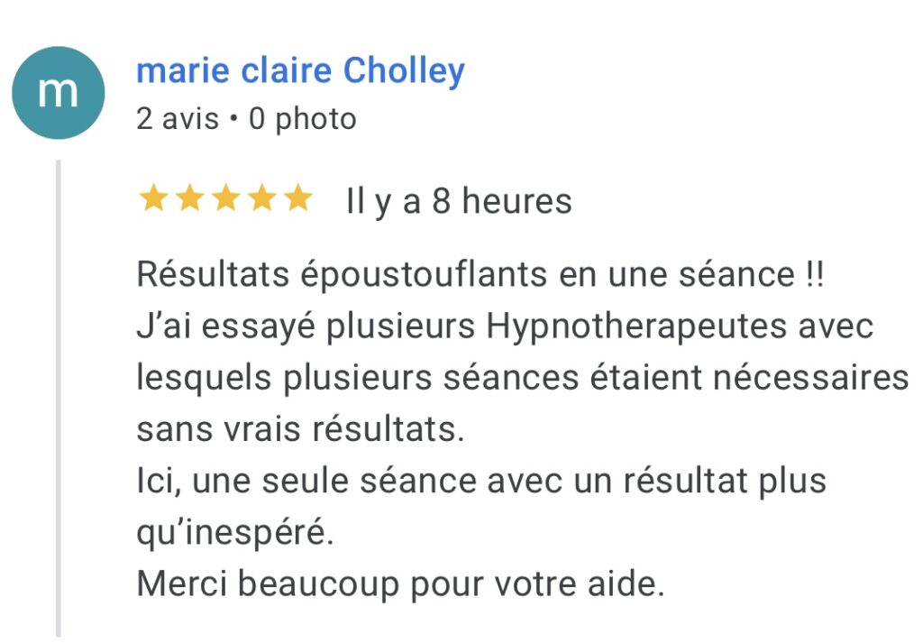 Hypnothérapeute spécialisé en anxiété, alcool, dépendance affective